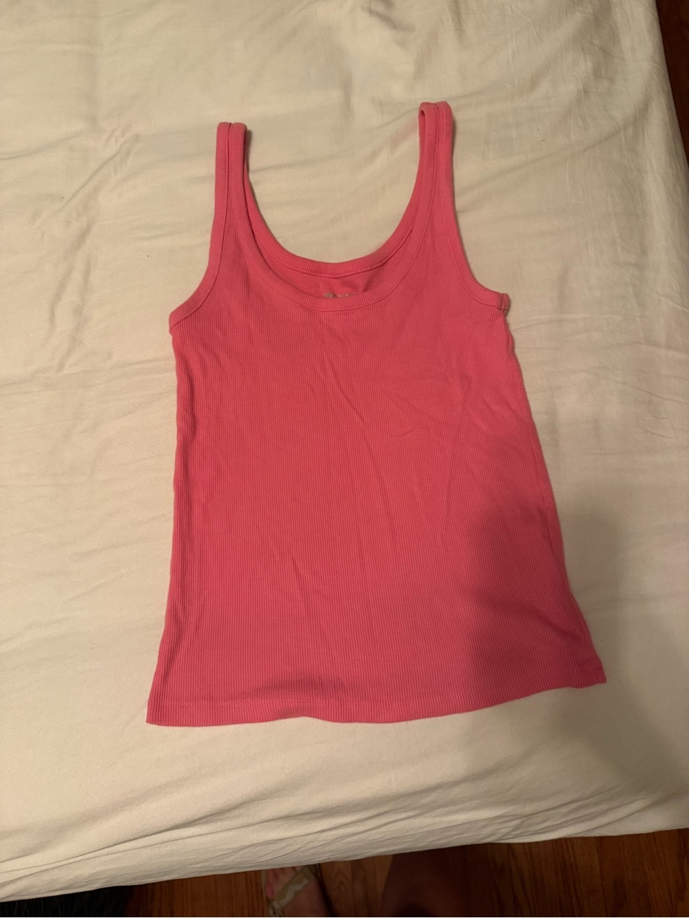 Old Navy Hot Pink Ribbed Scoop Tank
